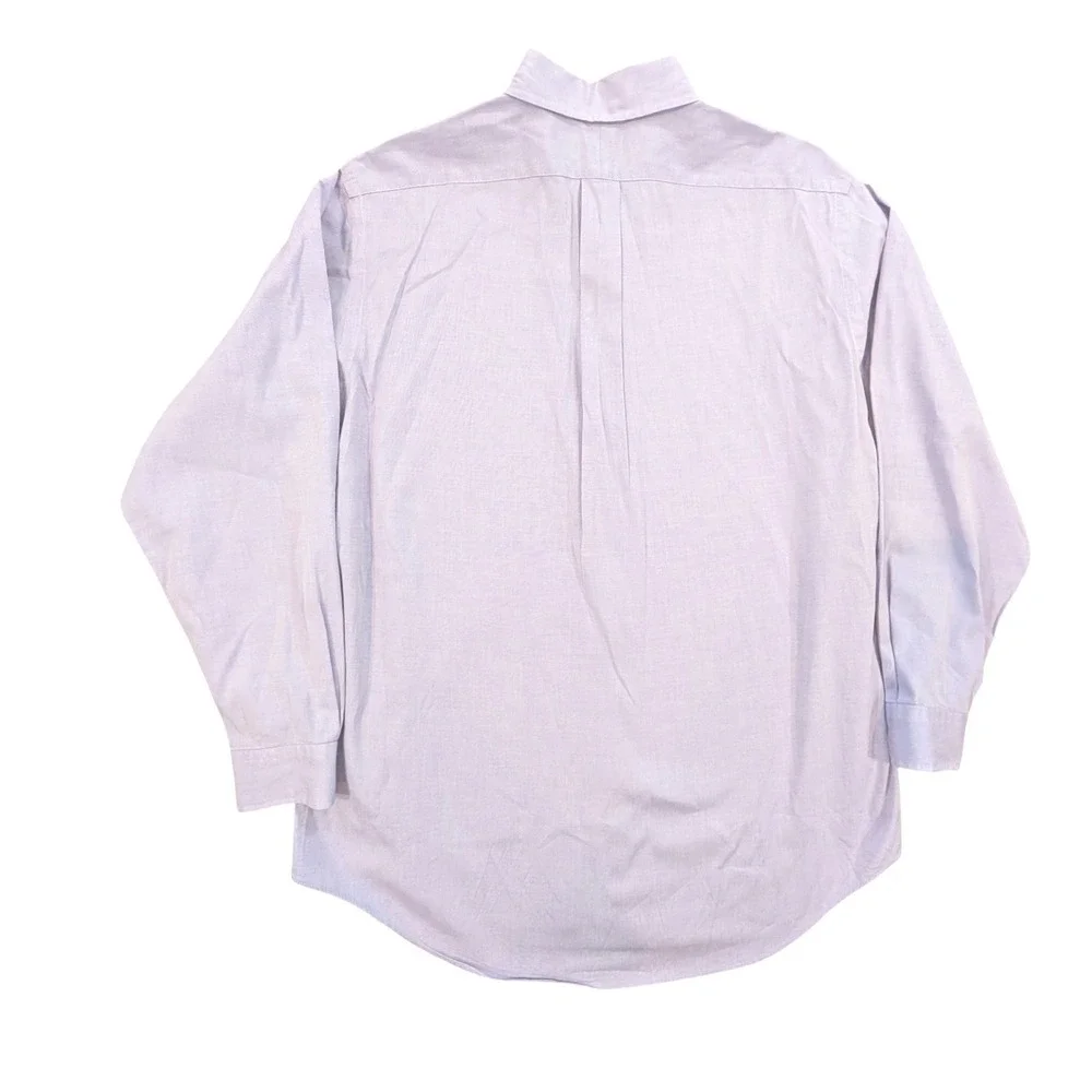 Polo Ralph Lauren Mens Lavender Yarmouth 16 34/35 Oxford Shirt Long Sleeve Flesh